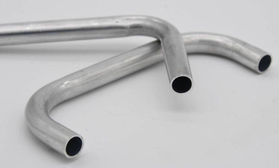 Custom bent aluminum tubes for HVAC and industrial applications.